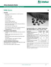 Datasheet SMBJ14A manufacturer Littelfuse